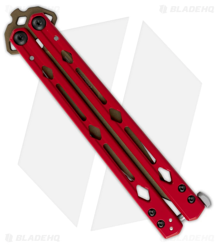 Kershaw Lucha Balisong Butterfly Knife Red (4.5" Bronze) KS5150REDBRZ 4 Kershaw Lucha Balisong Butterfly Knife Red (4.5" Bronze) KS5150REDBRZ - Image 2