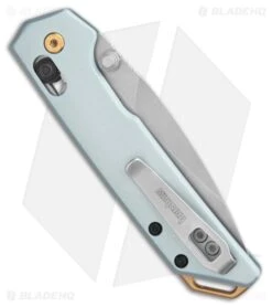 Kershaw Mini Iridium DuraLock Knife Ice Blue Anodized Aluminum (3" Stonewash) -Kershaw Store Kershaw Mini Iridium DuraLock Knife Ice Blue Anodized Aluminum Stonewash BHQ 201242 kr side large