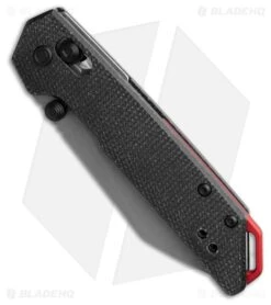 Kershaw Mini Iridium Reverse Tanto DuraLock Knife Black Micarta (3" Working) -Kershaw Store Kershaw Mini Iridium Reverse Tanto DuraLock Knife Black Micarta 3in SW BHQ 219082 td spine large