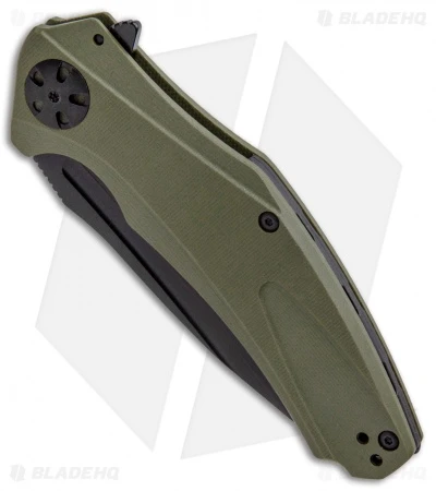 Kershaw Natrix XL Sub-Frame Lock Knife OD Green G-10 (3.75" Black) 7008OLBLK 4 Kershaw Natrix XL Sub-Frame Lock Knife OD Green G-10 (3.75" Black) 7008OLBLK - Image 2