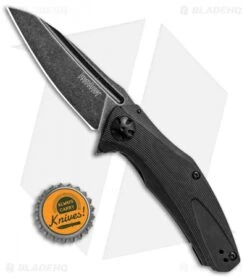 Kershaw Natrix A/O Knife Black G-10 (3.25" BlackWash) 7007BLKBW -Kershaw Store Kershaw Natrix AO Black G 10 BlackWash 7007BLKBW BHQ 82902 jr bottlecap