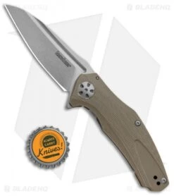 Kershaw Natrix Sub-Frame Lock Knife Tan G-10 (3.25" Stonewash) 7007TAN 9 Kershaw Natrix Sub-Frame Lock Knife Tan G-10 (3.25" Stonewash) 7007TAN -Kershaw Store Kershaw Natrix Sub FL Tan G 10 SW KS7007TAN BHQ 88101 jr bottlecap
