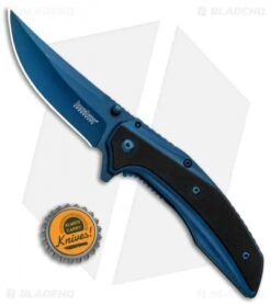 Kershaw Outright A/O Frame Lock Knife Blue/Black G-10 (3" Blue) 8320 -Kershaw Store Kershaw Outright AO FL Blue Black G 10 Blue 8320 BHQ 80595 jr bottlecap