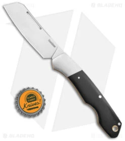 Kershaw Parley Cleaver Slip Joint Knife Black Polished Micarta (3.1" Satin) 4384 -Kershaw Store Kershaw Parley Cleaver Slip Joint Black Polished Micarta 3in Satin BHQ 139784 td size