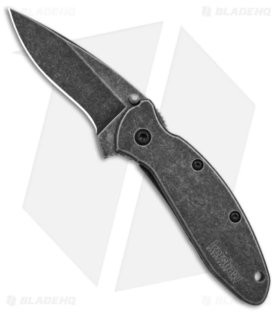 Kershaw Scallion Assisted Opening Knife Blackwash (2.25" Black) 1620FLBW 3 Kershaw Scallion Assisted Opening Knife Blackwash (2.25" Black) 1620FLBW