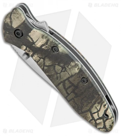 Kershaw Scallion Flipper Knife Tree Camo Aluminum (2.25" Satin) 1620C 4 Kershaw Scallion Flipper Knife Tree Camo Aluminum (2.25" Satin) 1620C - Image 2