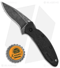 Kershaw Scallion Assisted Opening Knife Black (2.25" Blackwash) 9 Kershaw Scallion Assisted Opening Knife Black (2.25" Blackwash) -Kershaw Store Kershaw Scallion LL AO Blackwash BHQ 154169 td size
