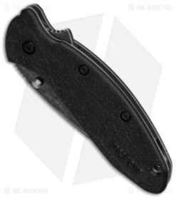 Kershaw Scallion Assisted Opening Knife Black (2.25" Blackwash) 7 Kershaw Scallion Assisted Opening Knife Black (2.25" Blackwash) -Kershaw Store Kershaw Scallion LL AO Blackwash BHQ 154169 td spine