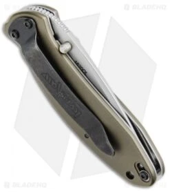 Kershaw Scallion Assisted Opening Knife Olive Green (2.25" Bead Blast) 1620OL -Kershaw Store Kershaw Scallion Olive Green 1620OL BHQ 14805 jr side 2