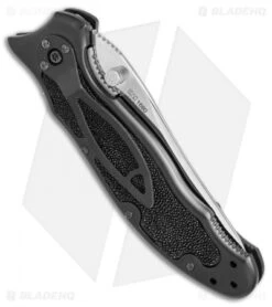 Kershaw Steven Seagal 1680 Flipper Knife Ray Skin (3.5" Polish) XXXX -Kershaw Store Kershaw Steven Seagal 1680 ray skin polish BHQ 67698 er side