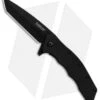 Kershaw Thicket Tanto Assisted Opening Knife Black GFN (Black Plain) 1328 -Kershaw Store Kershaw Thicket Tanto Black GFN Black Plain BHQ 83239 er