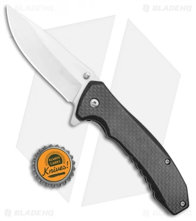 Kershaw Wire Spring Assisted Liner Lock Knife Carbon Fiber/G10 (3.25" Satin) 6 Kershaw Wire Spring Assisted Liner Lock Knife Carbon Fiber/G10 (3.25" Satin) - Image 4