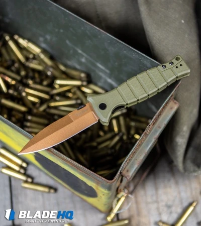 Kershaw XCOM Liner Lock Knife Desert Warrior GFN (3.6" Copper) Exclusive 8 Kershaw XCOM Liner Lock Knife Desert Warrior GFN (3.6" Copper) Exclusive - Image 6