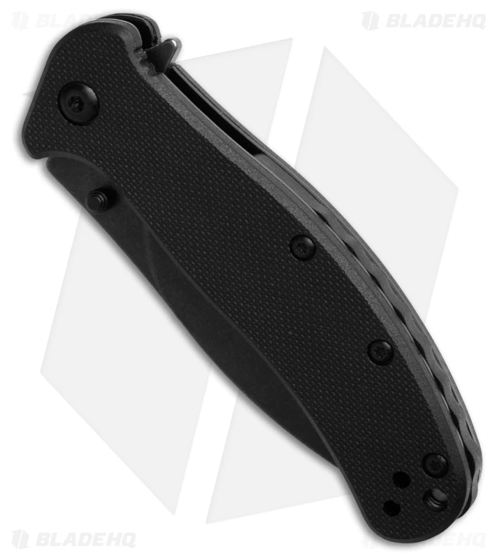 Kershaw Zing Assisted Opening Liner Lock Knife Black G-10 (3" Black SW) 4 Kershaw Zing Assisted Opening Liner Lock Knife Black G-10 (3" Black SW) - Image 2