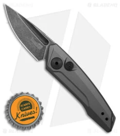 Kershaw Launch 9 Automatic Knife Drop Point Gray Aluminum (2" Black SW) -Kershaw Store Kershaw launch 9 AK Drop Point Gray Aluminum 2in BSW BHQ 177025 td size