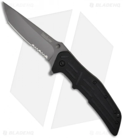 Kershaw RJ I Assisted Opening Knife (3.5" Gray Serr) 1985ST 3 Kershaw RJ I Assisted Opening Knife (3.5" Gray Serr) 1985ST
