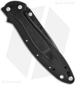 Kershaw Leek Assisted Opening Knife Black (3" Damascus) 1660DAMBK -Kershaw Store kershaw black damascus plain 1660damckt leek back