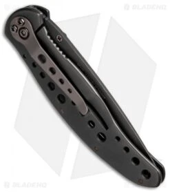 Kershaw Vapor II Frame Lock Knife Black SS (3.5" Black Serr) 7 Kershaw Vapor II Frame Lock Knife Black SS (3.5" Black Serr) -Kershaw Store kershaw black vapor ii serr 1650blk BHQ 37586 dl side 1