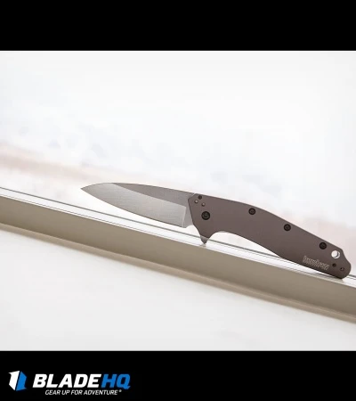 Kershaw Dividend Assisted Opening Knife Gray Aluminum (3" Stonewash) 1812GRY 5 Kershaw Dividend Assisted Opening Knife Gray Aluminum (3" Stonewash) 1812GRY - Image 3