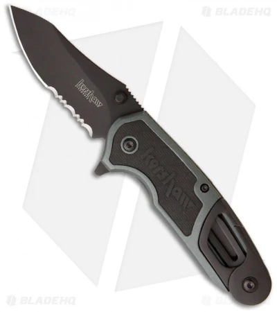 Kershaw Funxion EMT Assisted Opening Knife (3" Black Serr) 8100GRYST 3 Kershaw Funxion EMT Assisted Opening Knife (3" Black Serr) 8100GRYST