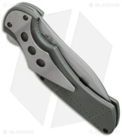 Kershaw Junkyard Dog II Liner Lock Knife Gray G10 (3.75" Bead Blast Serr) 1725ST -Kershaw Store kershaw junkyard dog II ser 1725st side cm 1