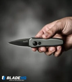 Kershaw Launch 4 CA Legal Automatic Knife Gray (1.9" Black) 7500GRYBLK -Kershaw Store kershaw launch 4 gray 7500GRYBLK BHQ 74062 dl hand