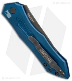 Kershaw Launch 6 Automatic Knife Blue Aluminum (3.75" Black) 7800BLUBLK -Kershaw Store kershaw launch 6 blue 7800BLUBLK BHQ 37862 er side