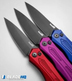 Kershaw Launch 6 Automatic Knife Blue Aluminum (3.75" Black) 7800BLUBLK -Kershaw Store kershaw launch 6 purple blue red dl vertical confetti