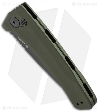 Kershaw Launch 3 Automatic Knife OD Green Aluminum (3.4" Black) 7300BLKOL 4 Kershaw Launch 3 Automatic Knife OD Green Aluminum (3.4" Black) 7300BLKOL - Image 2