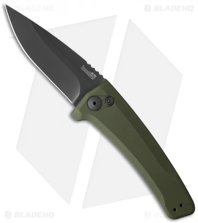 Kershaw Launch 3 Automatic Knife OD Green Aluminum (3.4" Black) 7300BLKOL 3 Kershaw Launch 3 Automatic Knife OD Green Aluminum (3.4" Black) 7300BLKOL