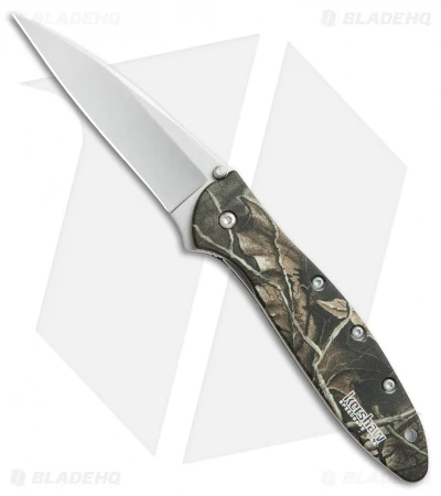 Kershaw Leek Assisted Opening Knife Camo (3" Bead Blast) 1660CAMO 3 Kershaw Leek Assisted Opening Knife Camo (3" Bead Blast) 1660CAMO