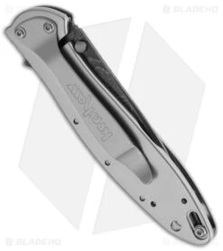 Kershaw Leek Assisted Opening Knife Gray Steel(3" Damascus) 1660DAM -Kershaw Store kershaw leek damascus 1660dam side large